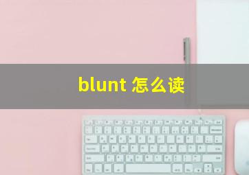 blunt 怎么读